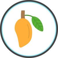 Mango Flat Circle Icon vector