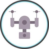 Drone Flat Circle Icon vector