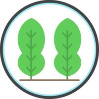 Kaffir Lime Flat Circle Icon vector