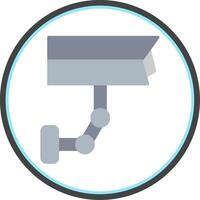 Cctv Flat Circle Icon vector