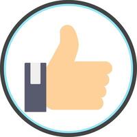 Good Flat Circle Icon vector