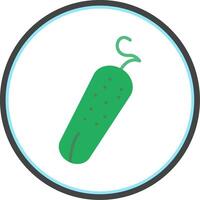 Pickle Flat Circle Icon vector