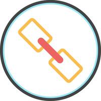 Link Flat Circle Icon vector