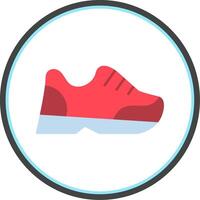 Joggers Flat Circle Icon vector
