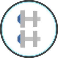 Cuff Links Flat Circle Icon vector