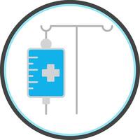 Medical Drip Flat Circle Icon vector