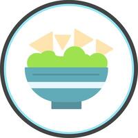 Nachos Flat Circle Icon vector