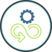 Responsible Consumption Flat Circle Icon vector