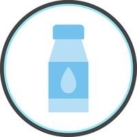 Water Bottles Flat Circle Icon vector
