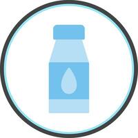 Water Bottles Flat Circle Icon vector