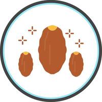 Dates Flat Circle Icon vector
