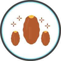 Dates Flat Circle Icon vector