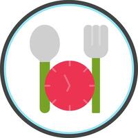 Fasting Flat Circle Icon vector