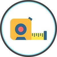 Measuring Flat Circle Icon vector