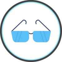 Sunglasses Flat Circle Icon vector