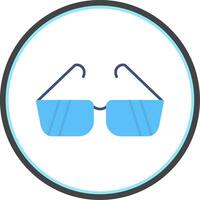 Sunglasses Flat Circle Icon vector