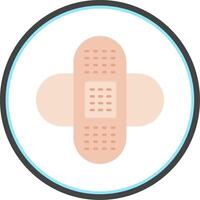 Bandages Flat Circle Icon vector