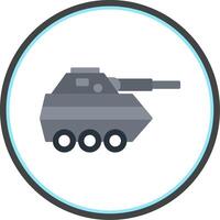 Infantry Van Flat Circle Icon vector