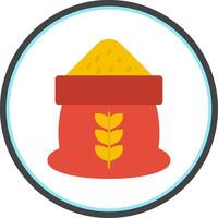 Grain Flat Circle Icon vector