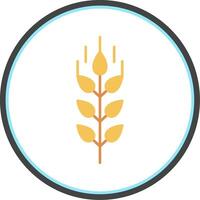 Wheat Flat Circle Icon vector
