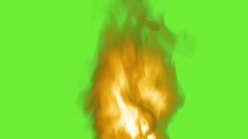 Fire effect with green screen video