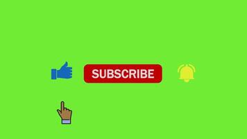 Subscribe icon click animaion video