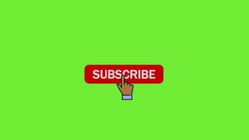 Subscribe icon click animaion video