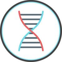 DNA Flat Circle Icon vector