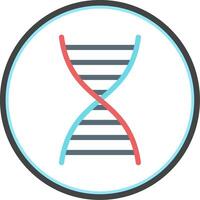 DNA Flat Circle Icon vector