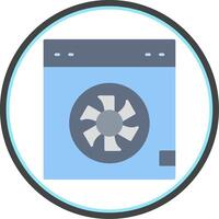 Cooler Flat Circle Icon vector