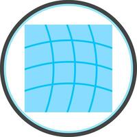 Warp Flat Circle Icon vector