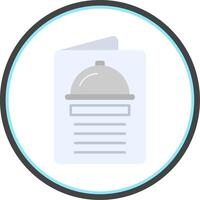 Menu Flat Circle Icon vector