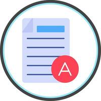 Grades Flat Circle Icon vector
