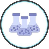 Chemistry Flat Circle Icon vector