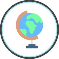 Geography Flat Circle Icon vector