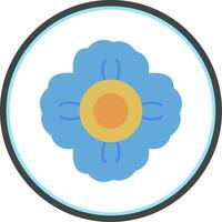Mallow Flat Circle Icon vector