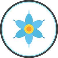 Lantana Flat Circle Icon vector