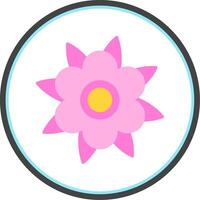 dalia plano circulo icono vector