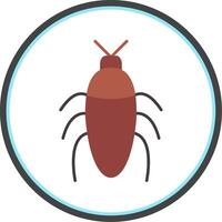 Insect Flat Circle Icon vector