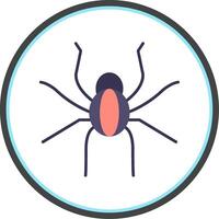 Spider Flat Circle Icon vector