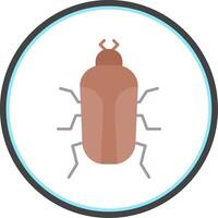 Insect Flat Circle Icon vector