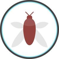 Insect Flat Circle Icon vector