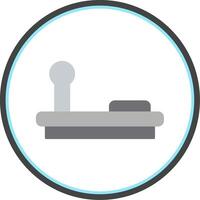 Joystick Flat Circle Icon vector