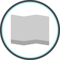 Folding Screen Flat Circle Icon vector