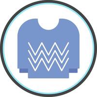 Jersey Flat Circle Icon vector
