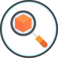 3d Flat Circle Icon vector