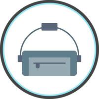 Fanny Pack Flat Circle Icon vector