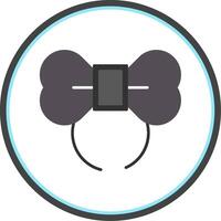 Diadem Flat Circle Icon vector