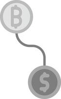 Btc conversion Vector Icon