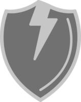 Broken Shield Vector Icon